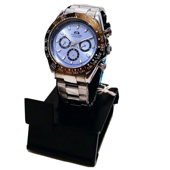 Chronograph Automatic Teal/Tiffany Blue Diver Watch - Picture 1 of 2